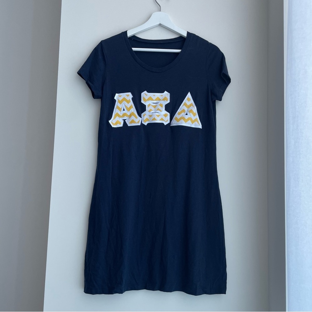 Alpha Xi Delta Stitched Letter Dress AXiD